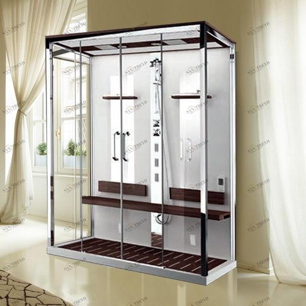 Душевая кабина NEXIS DUAL Novellini NEXIS цвета тик, с высоким душевым поддоном NEX2A179T51KT