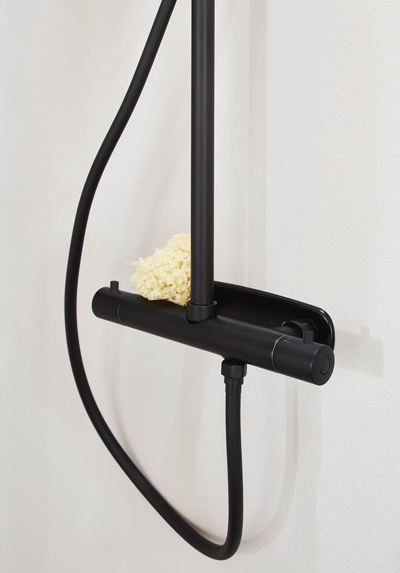 310103 Крыша Душ Studio Черная M Душевая Головка 200Мм Noro  Черный  - Вид №2