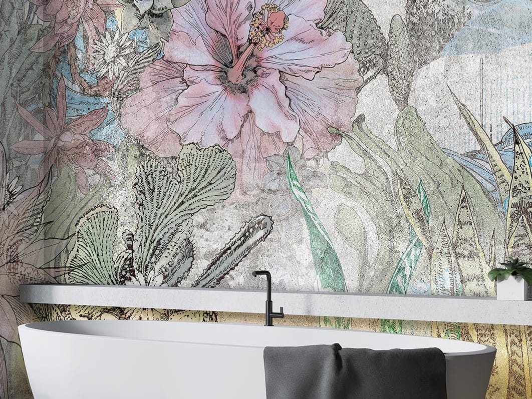 Тропические обои ПВХ бесплатно, ЭКО, моющиеся WallPepper окружающая среда ARCH-00104947