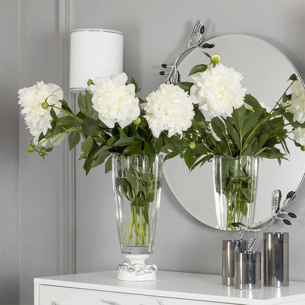 52106+52107 Фруктовница и ваза Oliva Branch Silver BOGACHO  - Вид №8