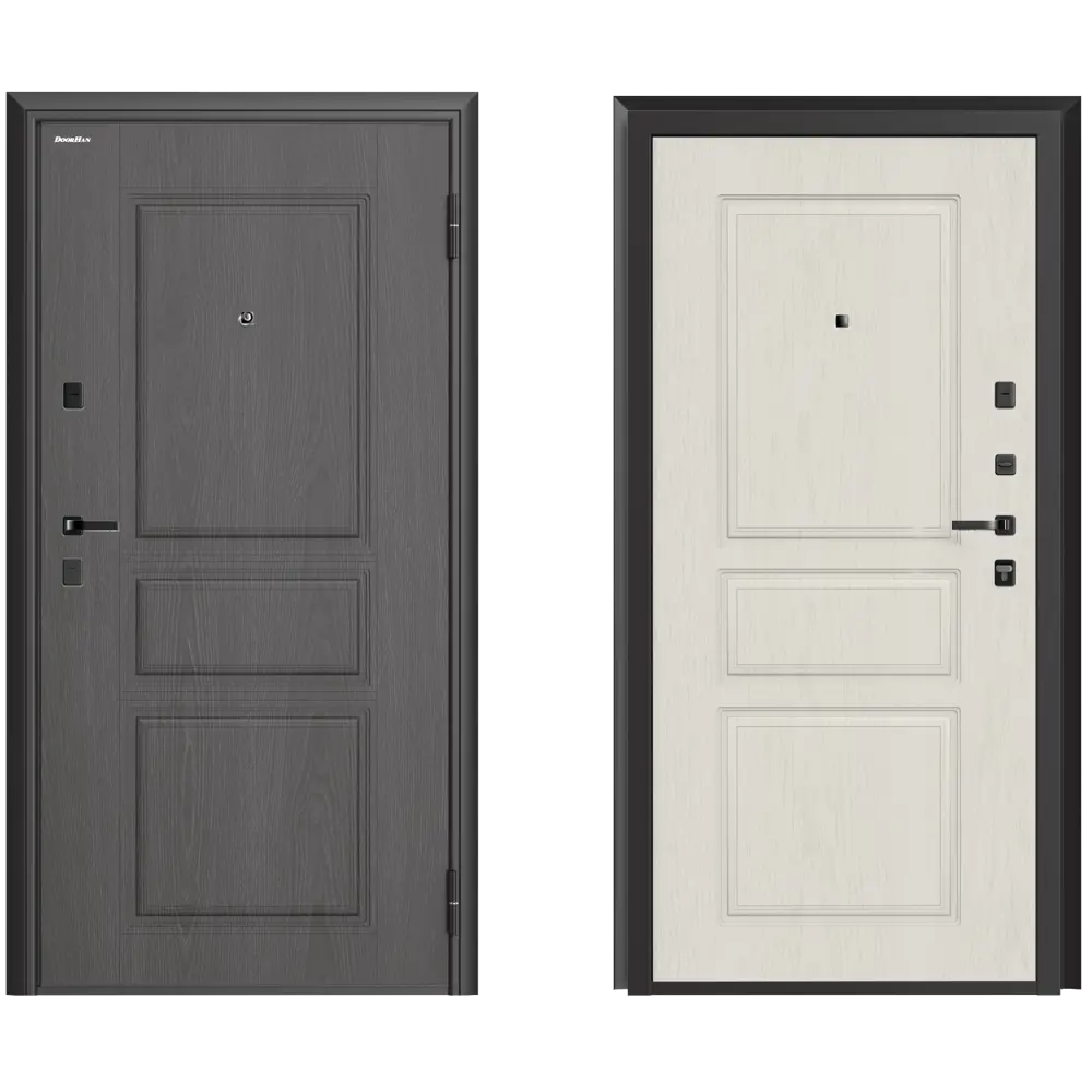 Дверь входная металлическая Классика 88x205 см правая белый DOORHAN STLM-2003652