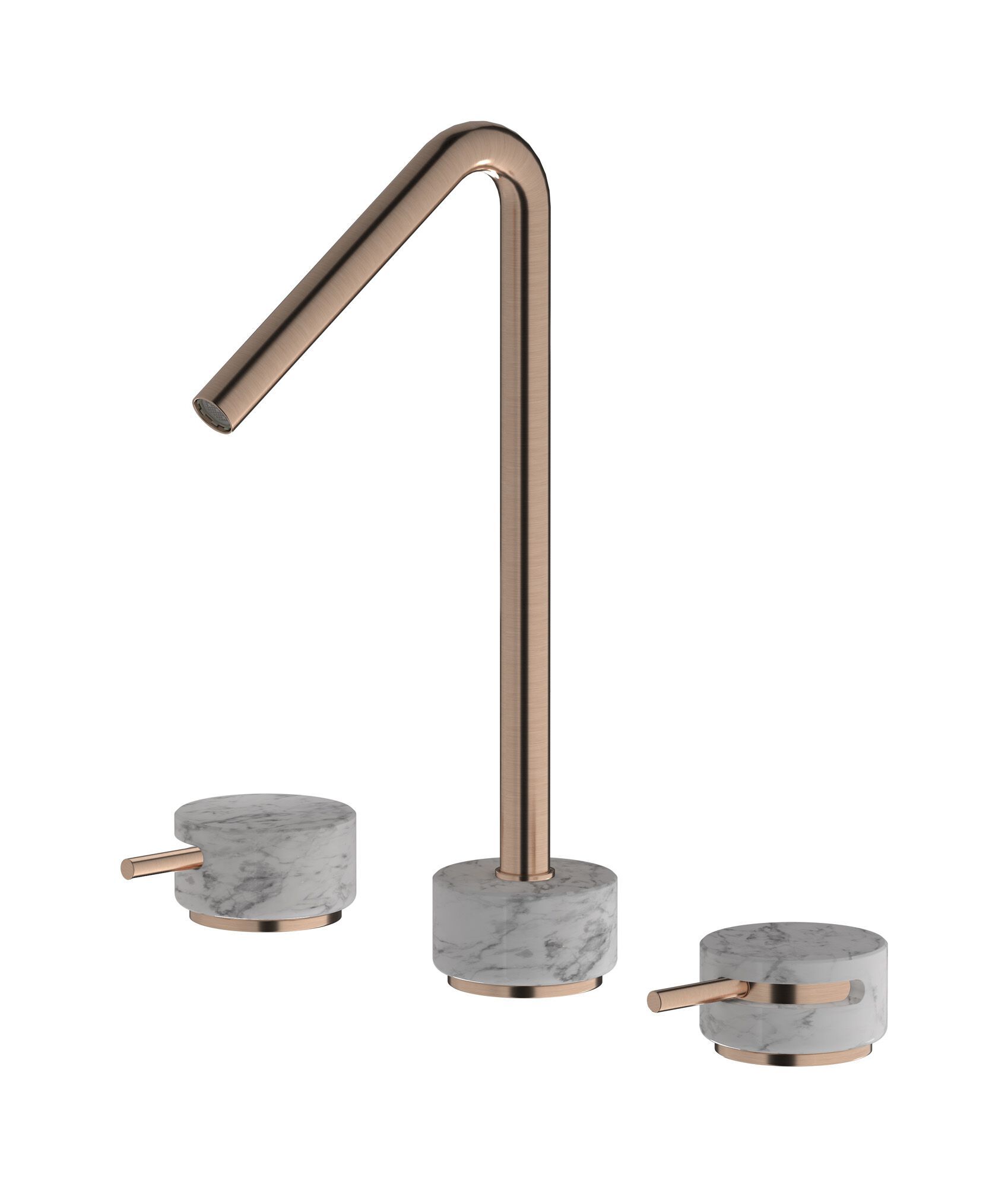 Смеситель для раковины с 3 отверстиями для мраморной столешницы IB мрамор + мрамор Elle ARCH-00068761 - Вид №19