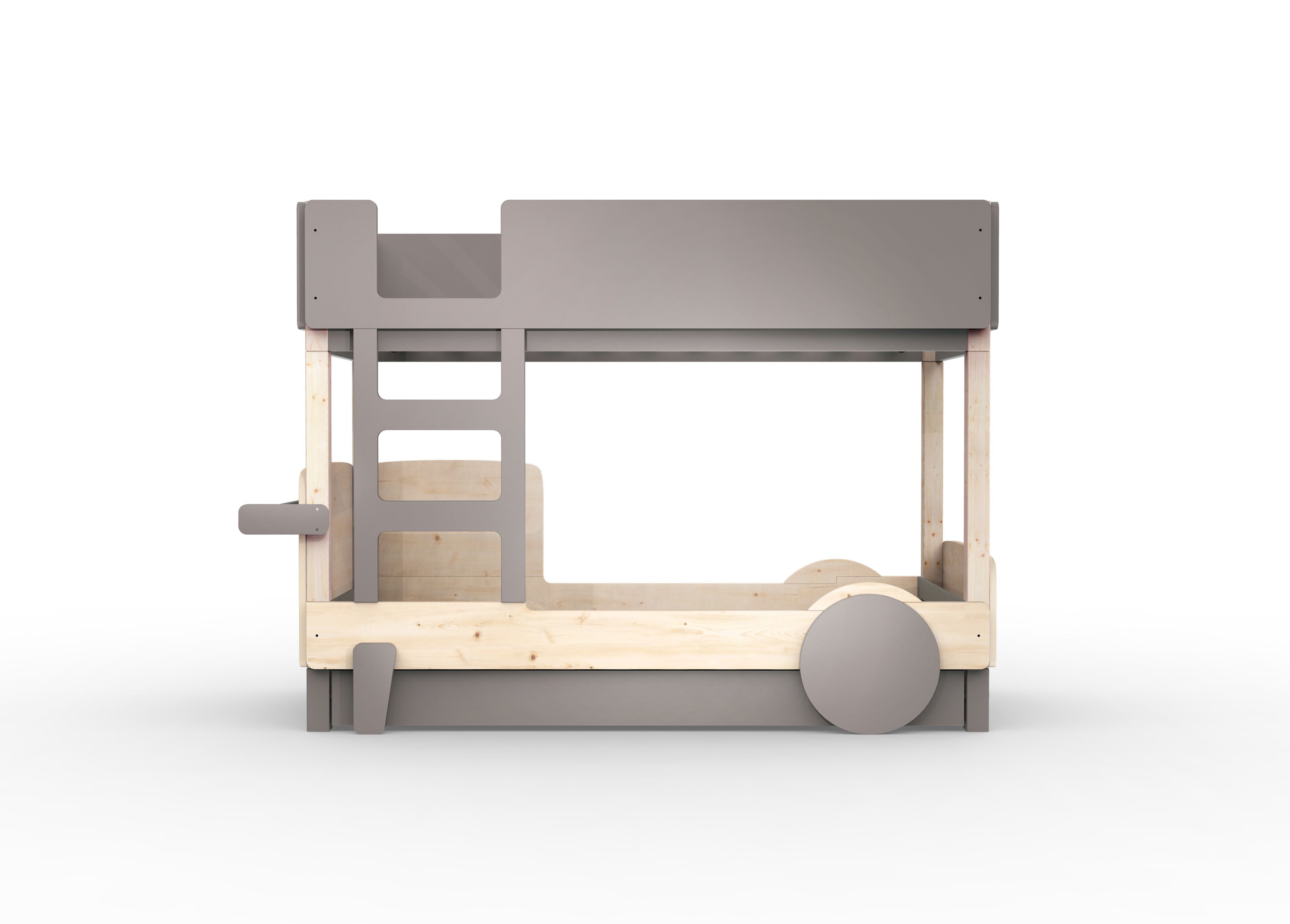 Деревянная двухъярусная кровать с выдвижной кроватью Mathy by Bols ARCH-00048116 - Вид №32