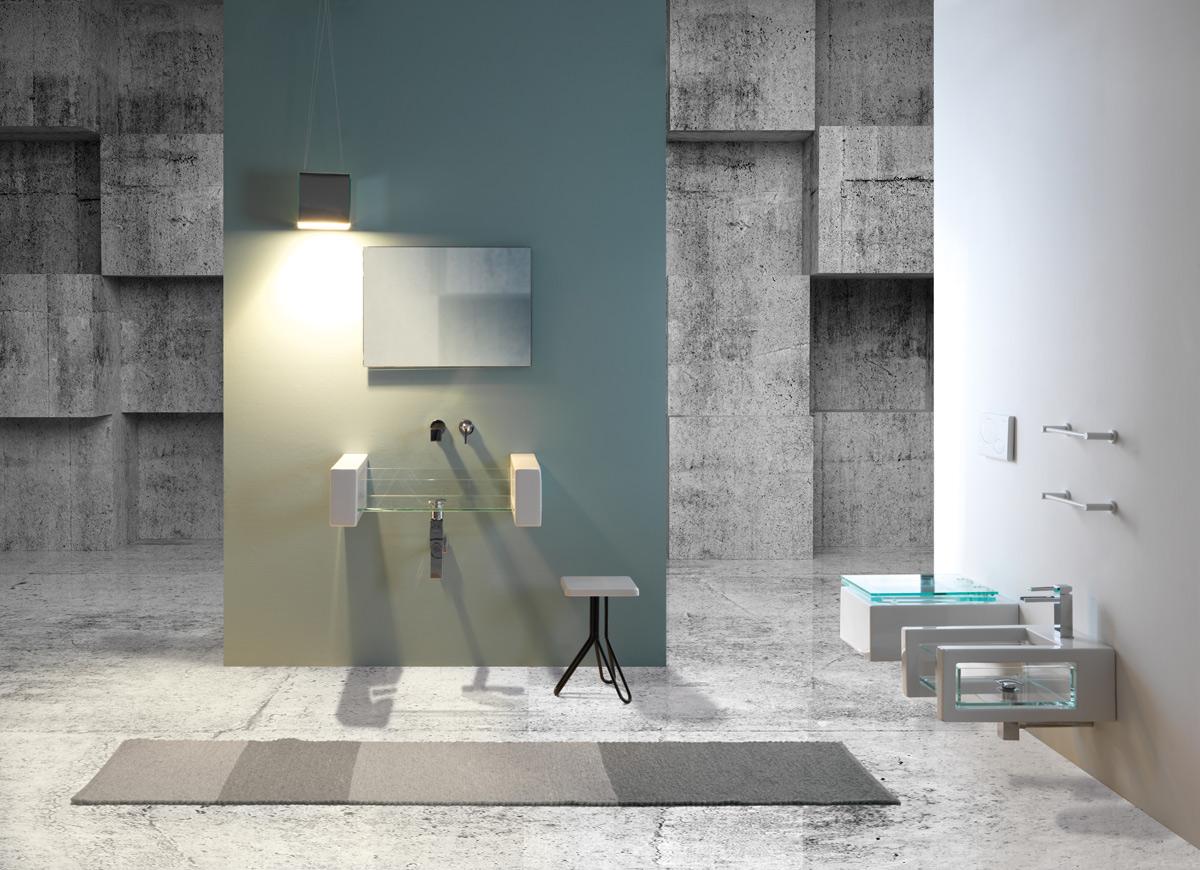 GLCEBISO13 Консоль приставная для установки чаши биде GSG CERAMIC GLASS - Вид №3