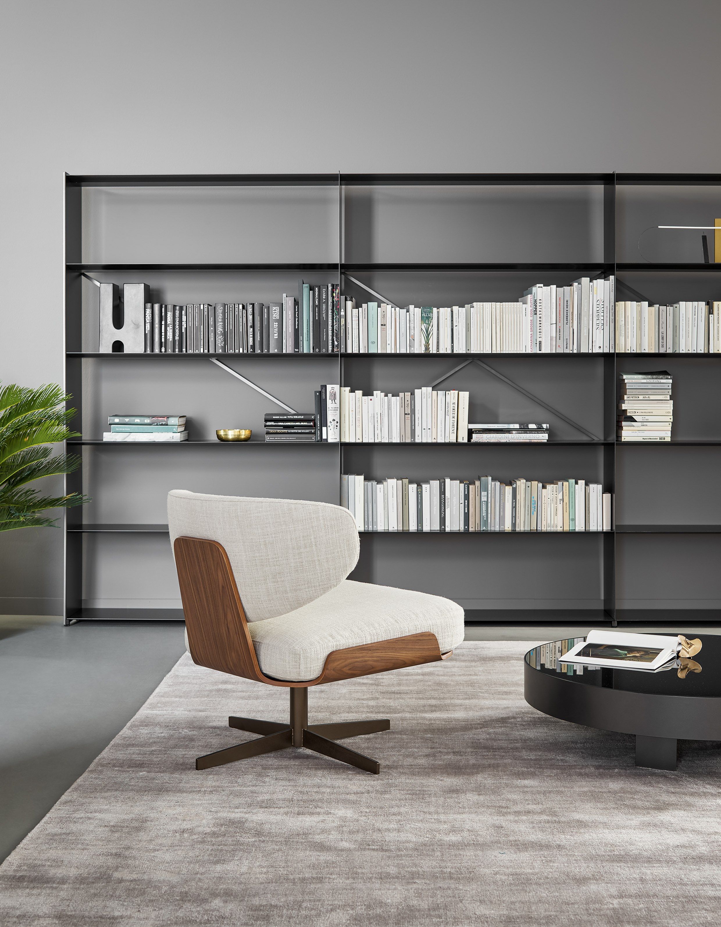 Тканевое вращающееся кресло BONALDO Olos ARCH-00068571 - Вид №3