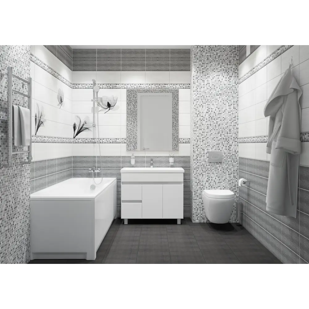 ARTENS Нимфея — декоративная ПВХ панель с мозаичным узором 86360361 STLM-0068084 - Вид №2