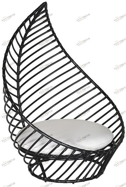 cbdesign Садовое кресло из алюминия с высокой спинкой Foglia N120n1