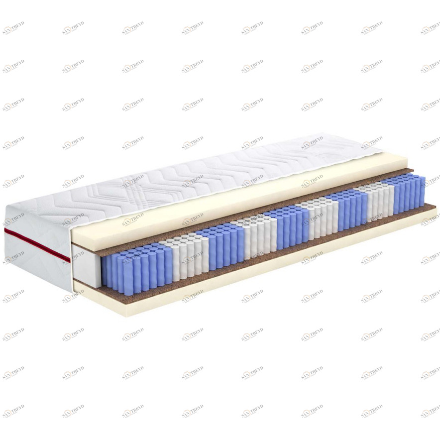 Матрас с независимым пружинным блоком 90x200 "Адонис 2.15" BELABEDDING  129410 Белый 