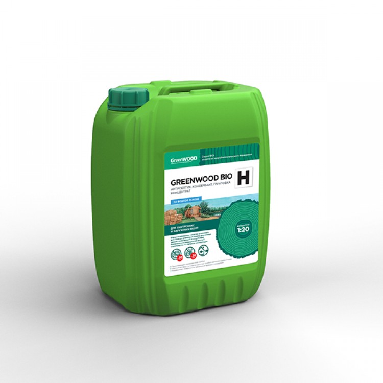 GWB-HK/20 GreenLAB GREENWOOD BIO H Концентрат 1:20, 20 л, антисептик, консервант, грунтовка 