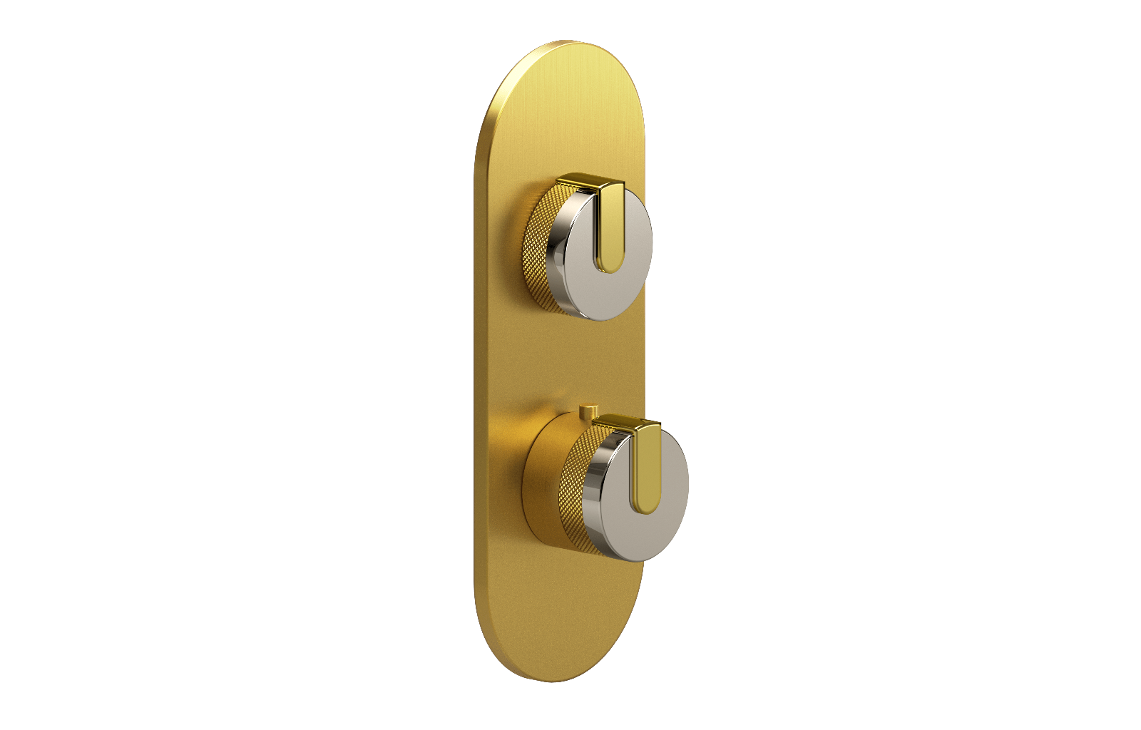E-8026-R1PNE0-L1PB-BAU-T Планка M-Series с 2 ручками - Внешняя часть GRAFF MOD+
