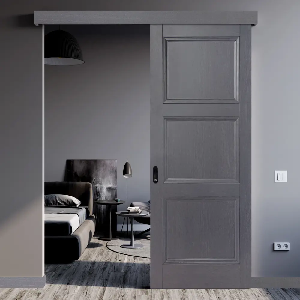 Комплект двери трилло глухая 60x200 см Hardflex цвет грей легно без доборов 89432045 STLM-2071951 МАРИО РИОЛИ  - Вид №1