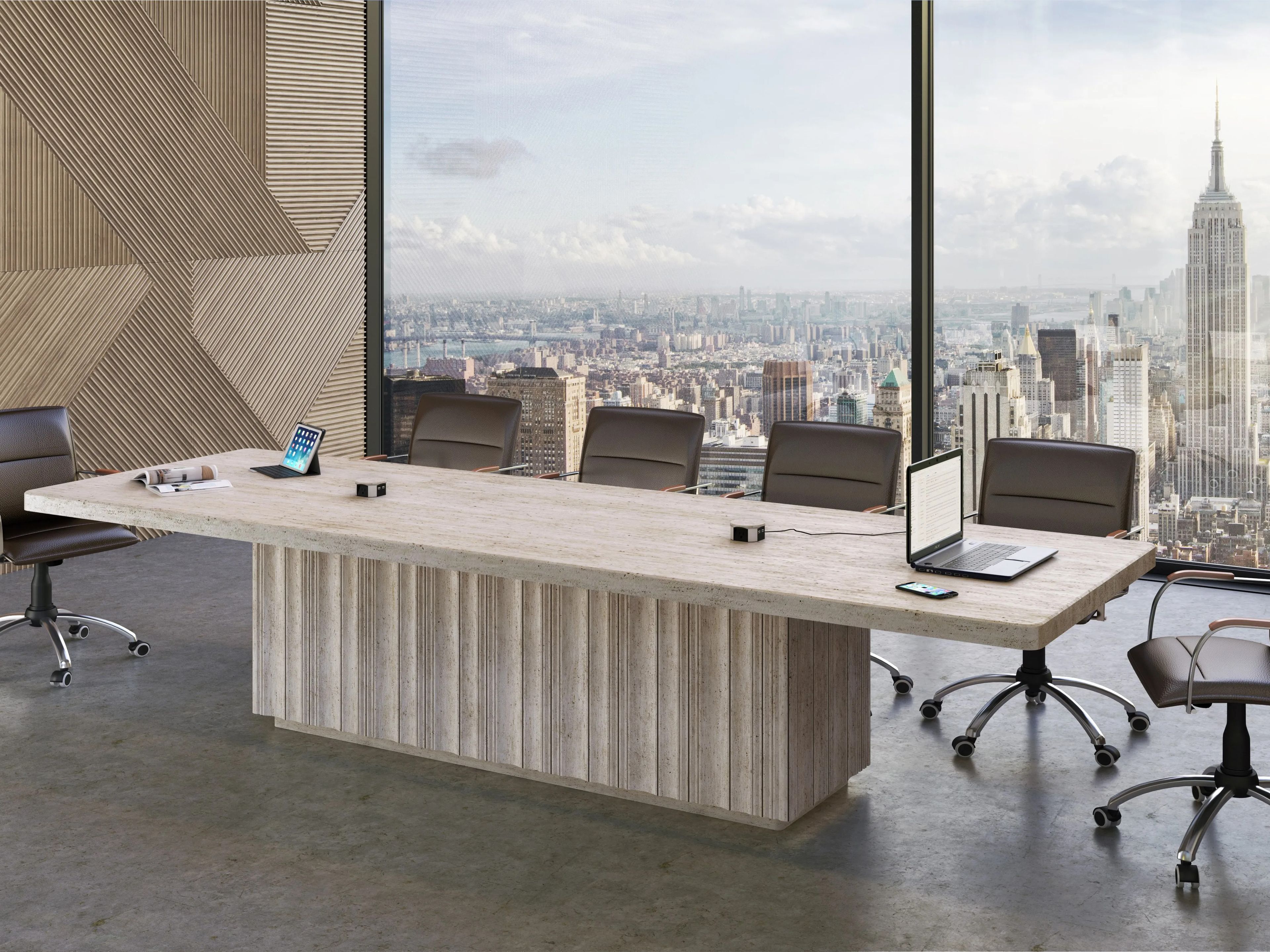 Стол для конференций из травертина Davani Purity ARCH-00054680