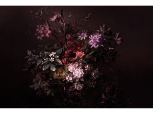 Цифровые печатные обои с цветочными мотивами