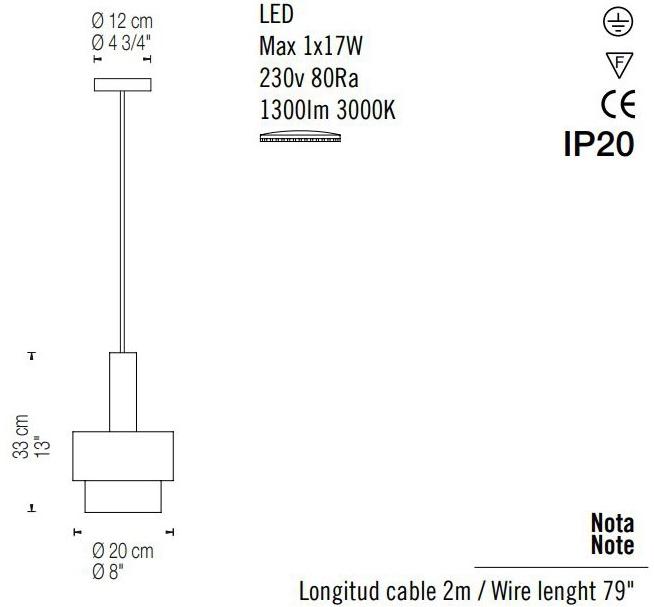 fambuena Светодиодная подвесная лампа Reflections 6049 - Вид №3