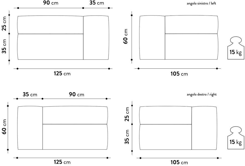 GART Угловое садовое кресло из ткани Mediterraneo sun-id-1379021 - Вид №8