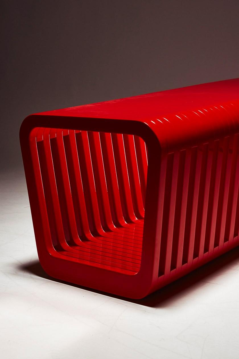 REDA AMALOU DESIGN Лакированная деревянная скамья Link sun-id-1437460 - Вид №10