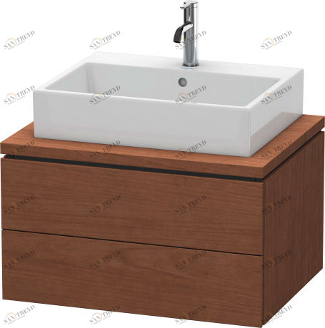 LC581601313 L-Cube Тумбочка для консоли Американский орех, натуральный шпон Duravit