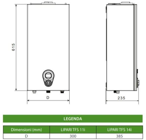 FONDITAL Герметичный камерный газовый водонагреватель Scaldacqua a gas sun-id-1495422 - Вид №2