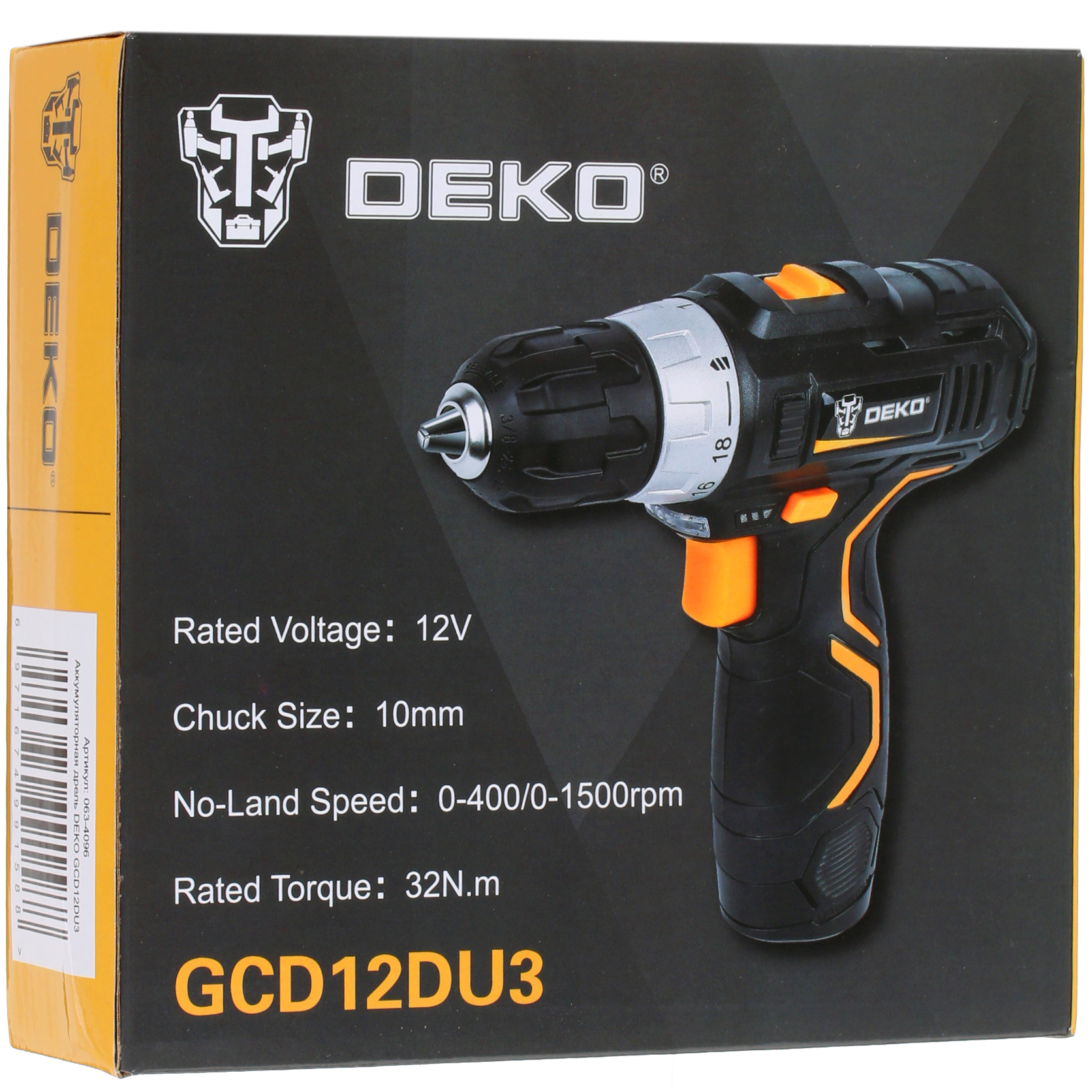 Дрель-шуруповерт DEKO GCD12DU3 063-4096 5304372 STDN-0126882 - Вид №6