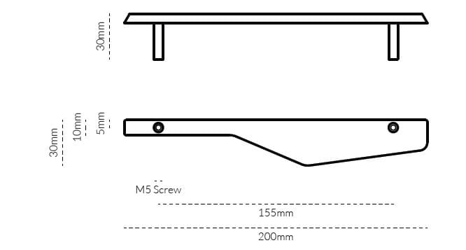 Латунная мебельная ручка Lo & Co Interiors Line Series ARCH-00089012 - Вид №13