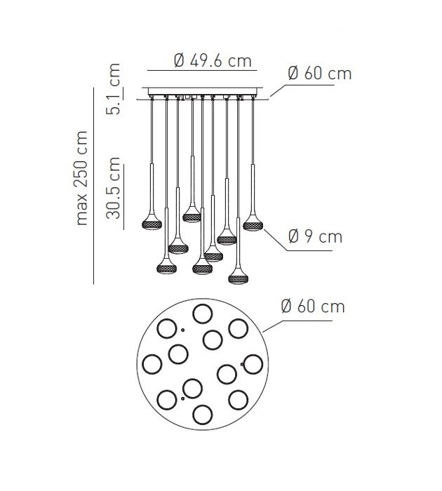 Axo Light FAIRY SPFAIR12CSCRLED подвес Santreyd 101067 - Вид №2