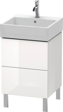 LC677403838 Тумбочка напольная L-Cube #LC6774 484 x 459 мм Доломитово-серый глянцевый лак Duravit - Вид №2