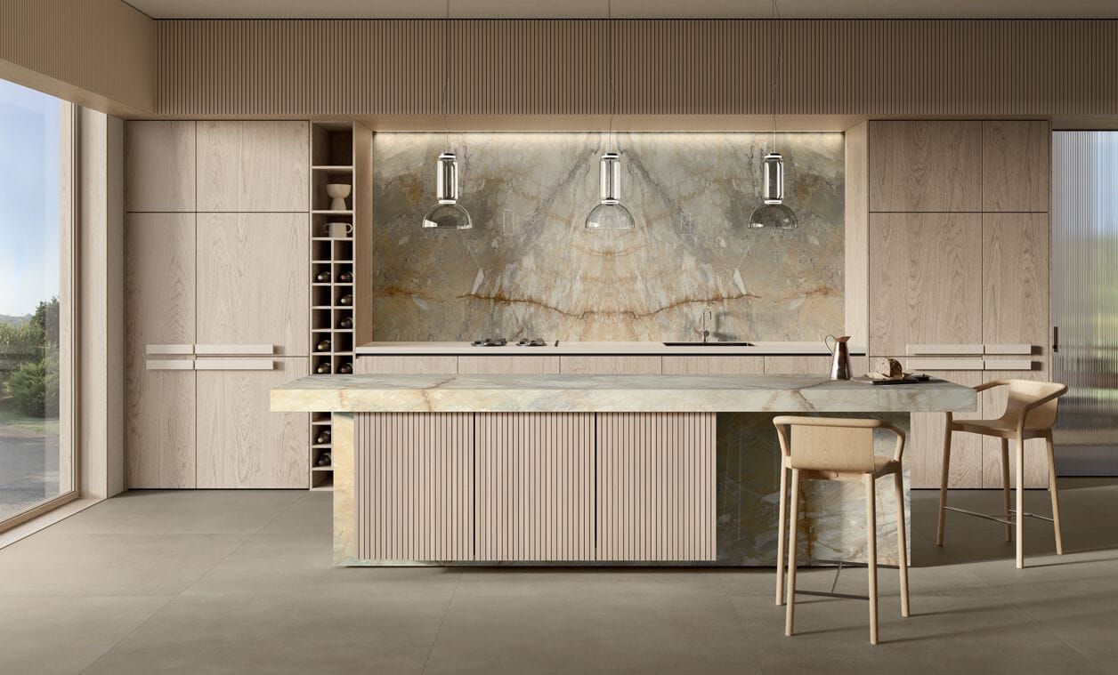 Столешница из керамогранита с мраморным эффектом CERAMICA FONDOVALLE MYTOP ARCH-00072004 - Вид №1