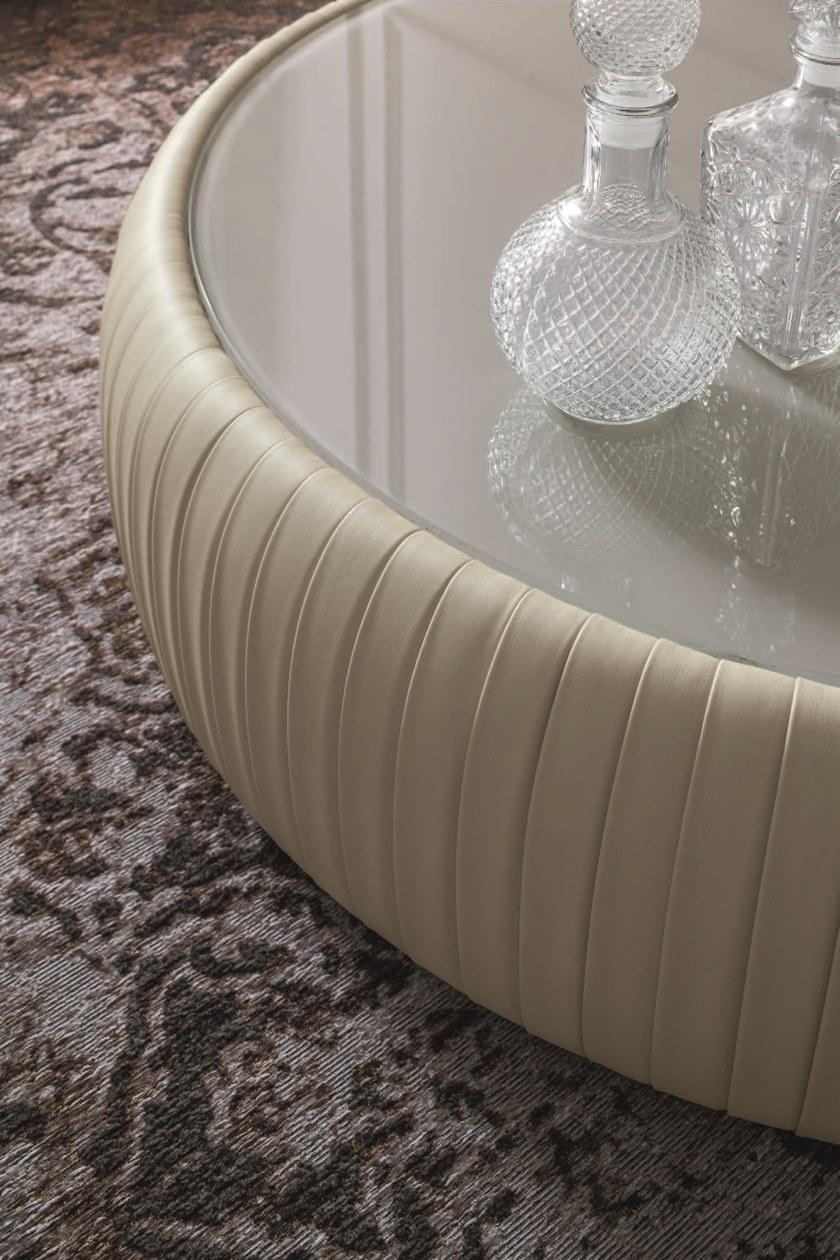 Tonin Casa Низкий журнальный столик из экокожи Plissè T7335/6 Plissé - Вид №3