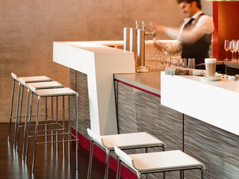 Brunner Табурет высокий пластиковый с подставкой для ног Verona sun-id-1489070 - Вид №2