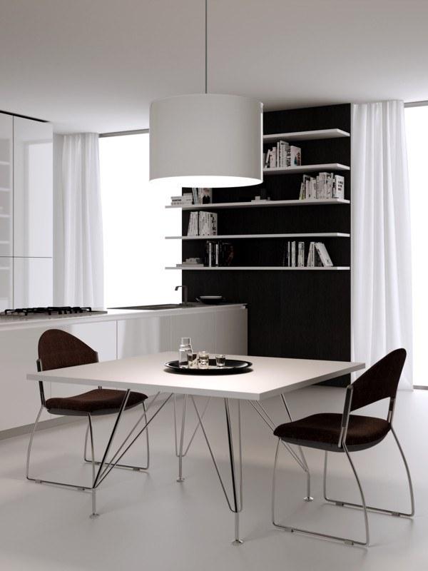 MASCAGNI Рабочий стол из нержавеющей стали и дерева Meeting sun-id-1355242 - Вид №5