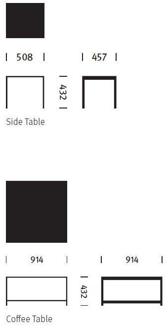 Herman Miller Квадратный мраморный журнальный столик H frame sun-id-1377520 - Вид №3