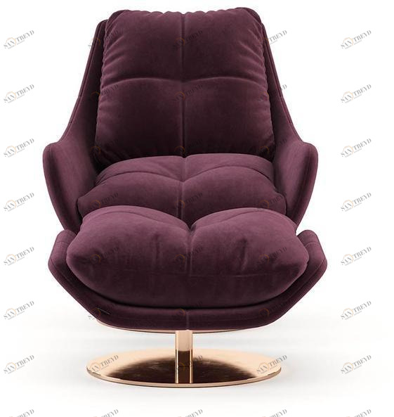 Laskasas Вращающееся кресло из ткани с подлокотниками sun-id-1465704