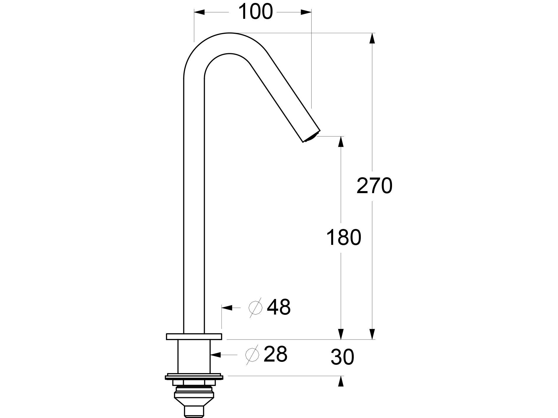 Дозирующий носик для столешницы GUGLIELMI RUBINETTERIE Sprint ARCH-00116429 - Вид №2