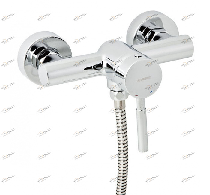 GENEBRE 65110 18 45 66 Смеситель для душа, однорычажный, с комплектом 