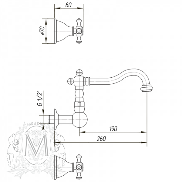 27267 Cмеситель Migliore Prestige - Вид №1