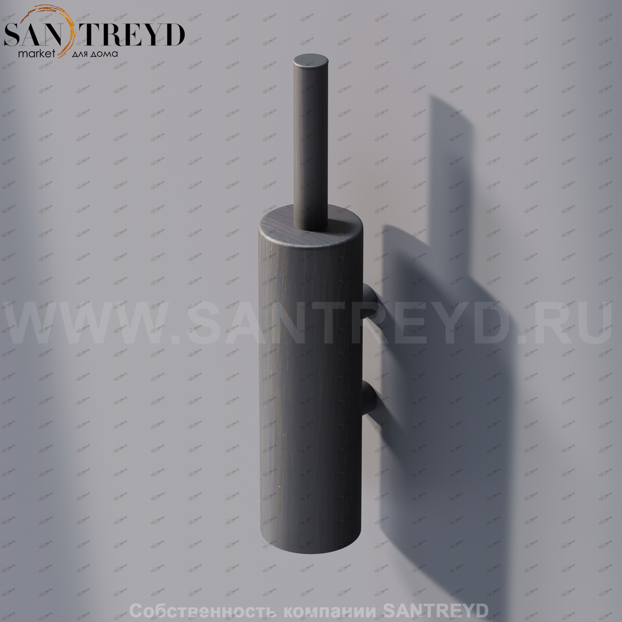 Agape DOT LINE Туалетный ёрш настенный темный дуб ADTL0457.RW ADTL0457RW