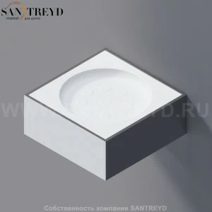 Agape 369 Мыльница устанавливаемая на верхнюю часть опорного элемента белая A369212Z