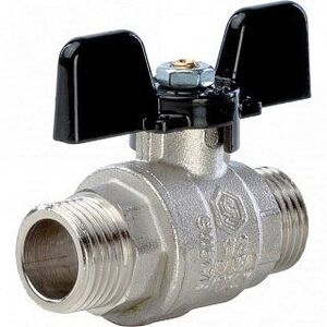 Кран шаровый STOUT НН 1/2" полнопроходной, бабочка