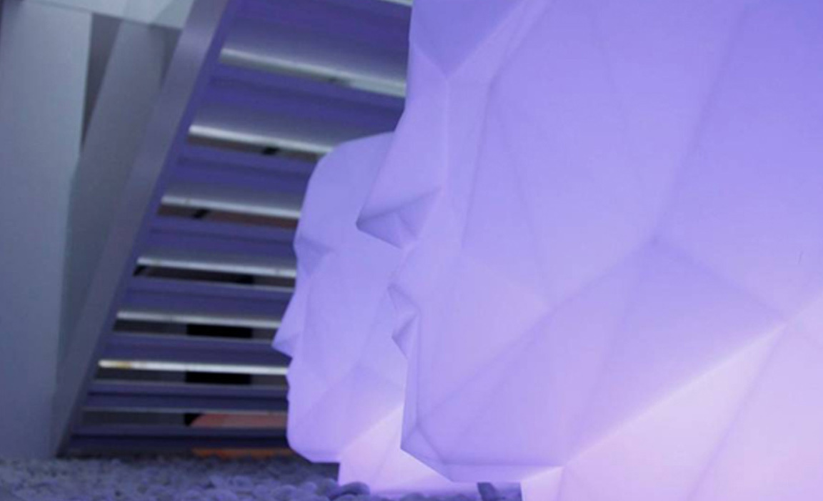 070504 Кашпо матовое светящееся LED RGBW DMX Battery 42см Vondom Adan - Вид №5