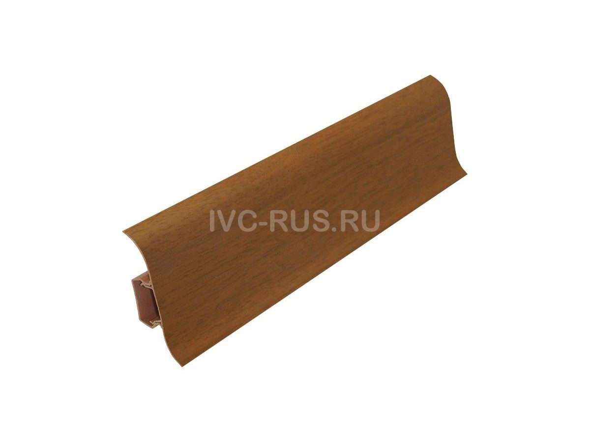 Плинтус пластиковый с кабель-каналом и мягким краем KЛАССИК 55 i51971 IVC-RUS 