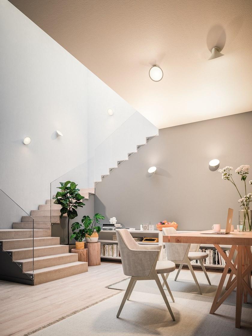 AXOLIGHT Светодиодный потолочный светильник из алюминия Orchid sun-id-1402632 - Вид №4