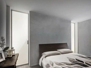 BLUINTERNI Распашная стеклянная дверь Quadro-line