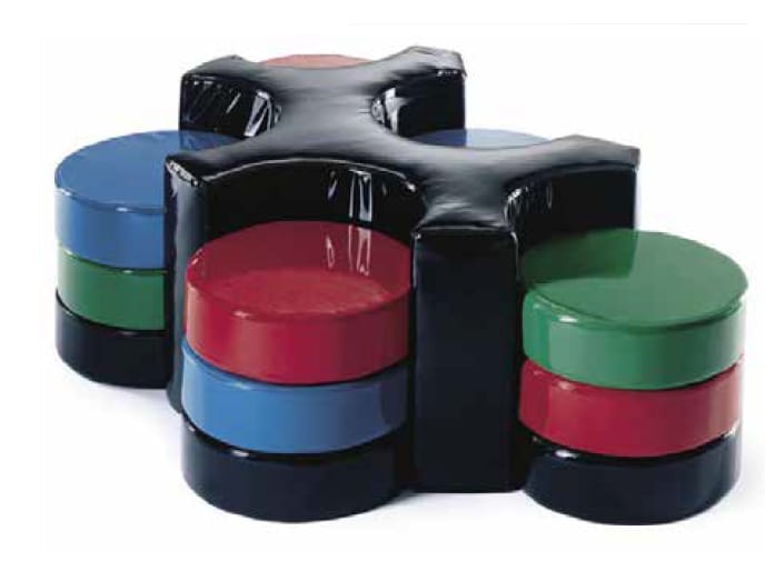 Изогнутая мягкая скамейка из ПВХ Mirabili Mirabili Arte D'Abitare ARCH-00102769