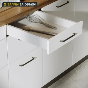 Выдвижной ящик для кухни 35.2x8.1x51.1 см KONSENSA ДСП цвет серый