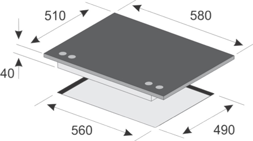 1110859 Газовая варочная поверхность Kaiser KCG 6380 Turbo STDN-0095927 - Вид №7