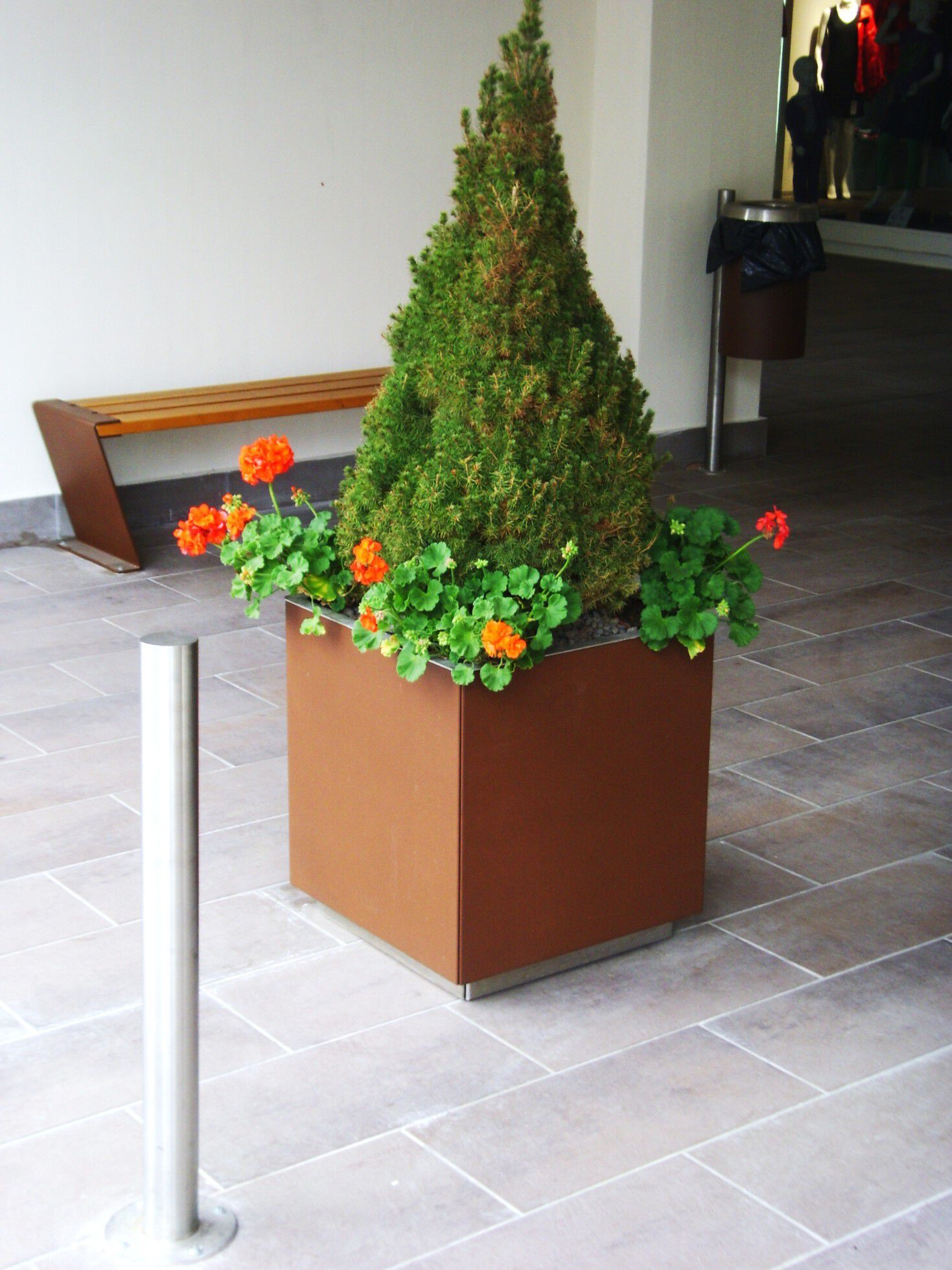 Квадратная стальная плантатор Studio Città QUADRA ARCH-00054020 - Вид №4