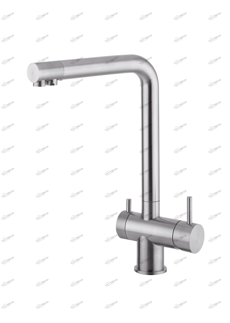 Idealaqua Inox. 383. Смеситель для кухонной мойки. Quadrodesign