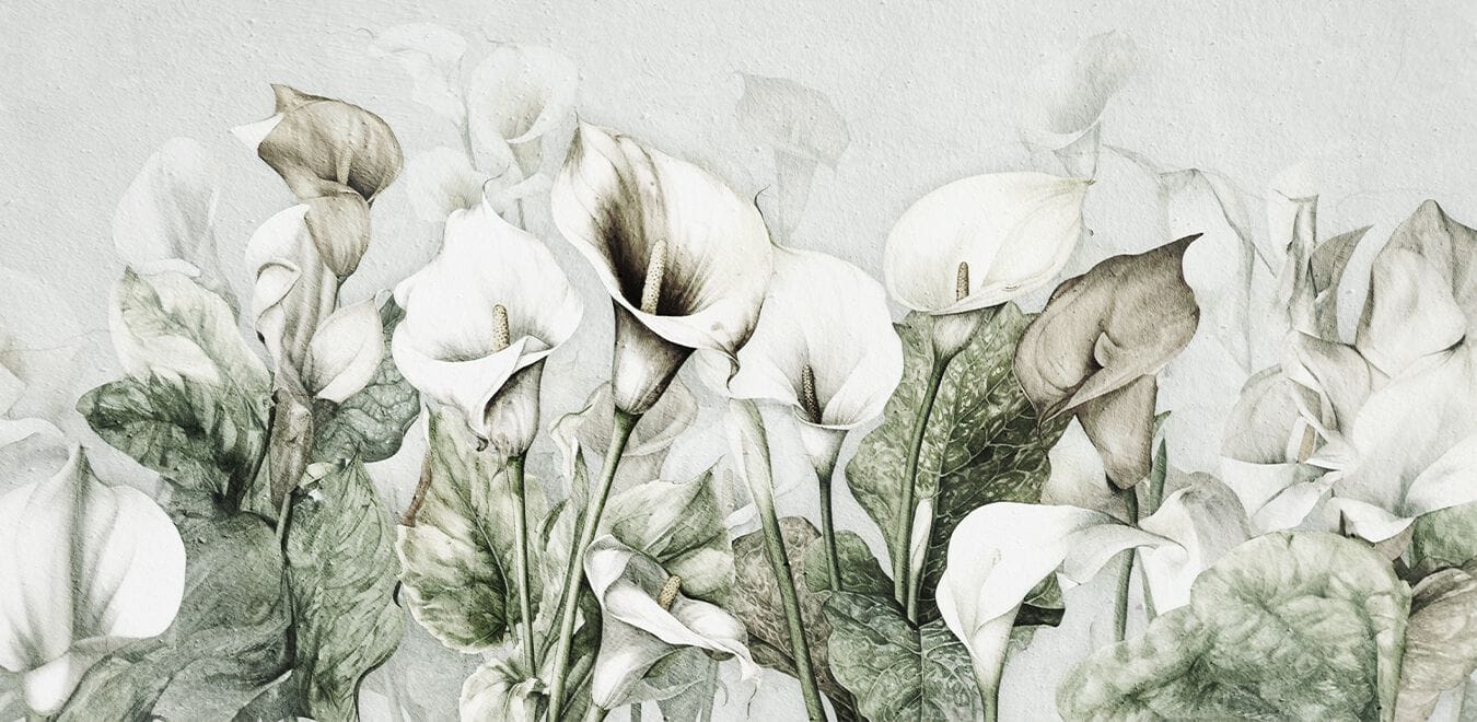 Обои с цветочными мотивами Creativespace Prêt-à-porter ARCH-00076983 - Вид №1