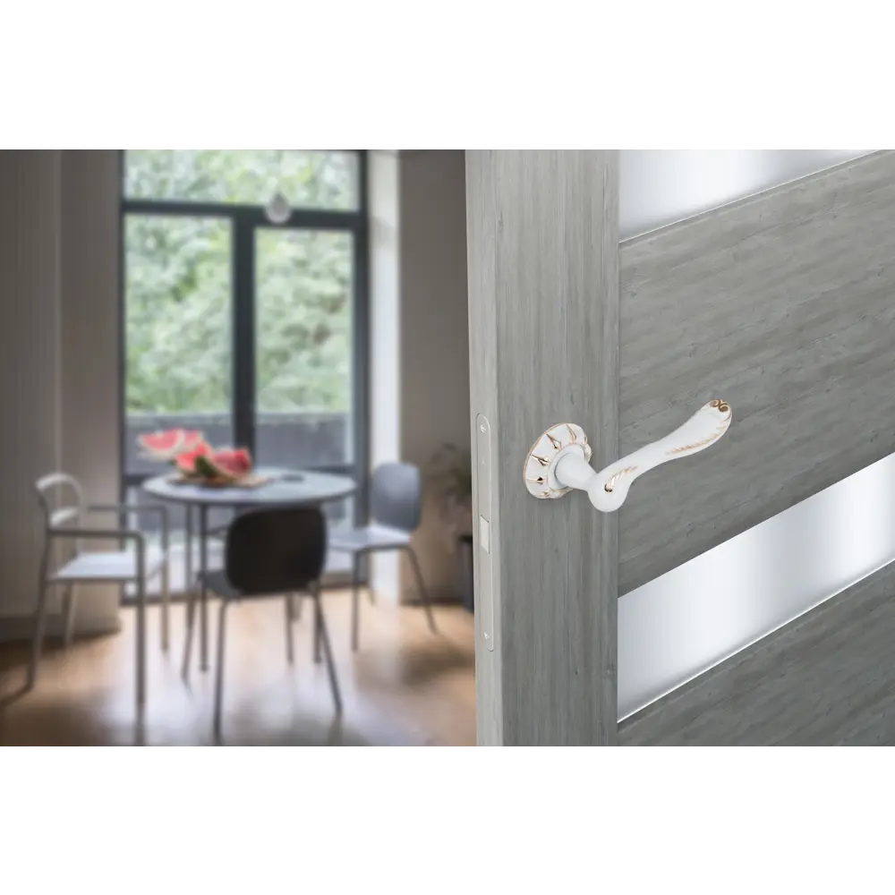 EDSON Дверные ручки EDS-52H-R3 в элегантном бело-золотом исполнении 85170503 STLM-0059400 - Вид №7