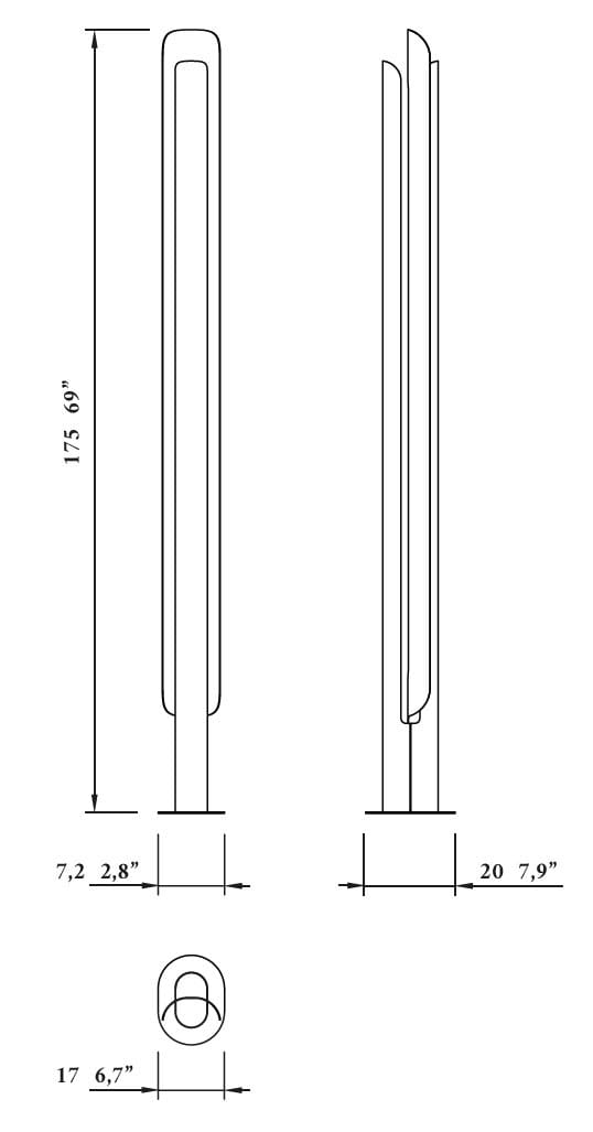 Алюминиевый светодиодный торшер Punt Stockholm ARCH-00053042 - Вид №8